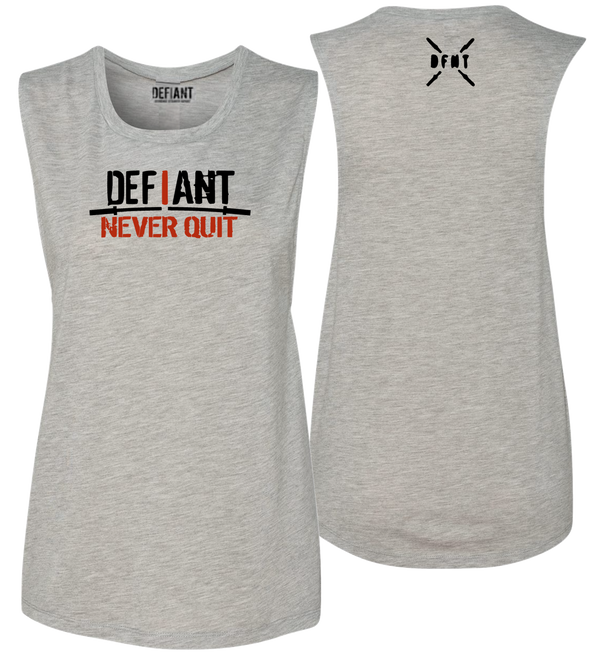 Load image into Gallery viewer, New - &quot;I NEVER QUIT&quot; - Women&#39;s Muscle Tank
