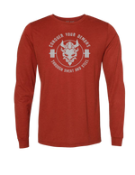Load image into Gallery viewer, CONQUER YOUR DEMONS - LONG SLEEVE - BRICK -  LIMITED RUN!
