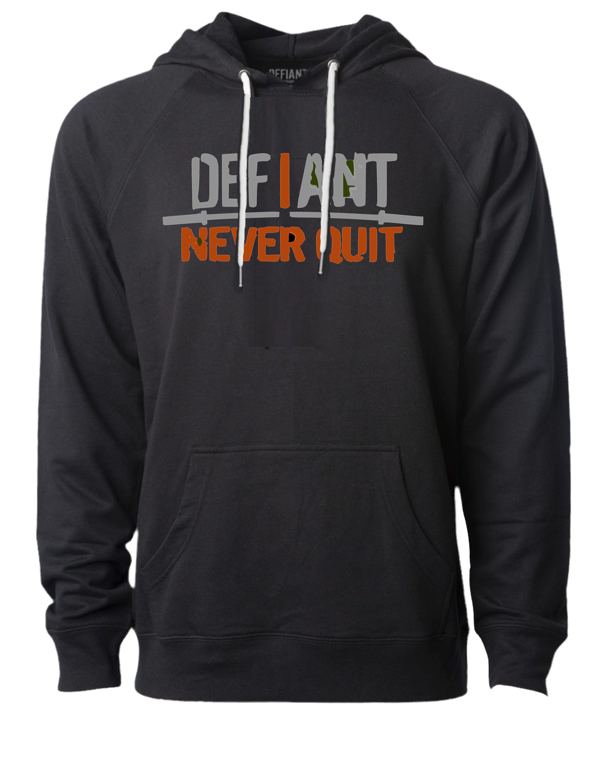 NEW DROP: "I NEVER QUIT" LIGHT WEIGHT HOODIE - TRUE BLACK