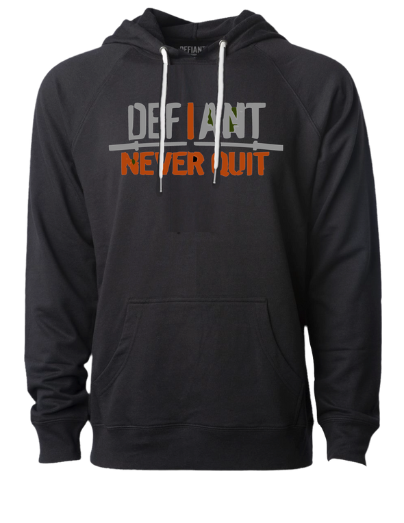 Load image into Gallery viewer, &quot;I NEVER QUIT&quot; HOODIE
