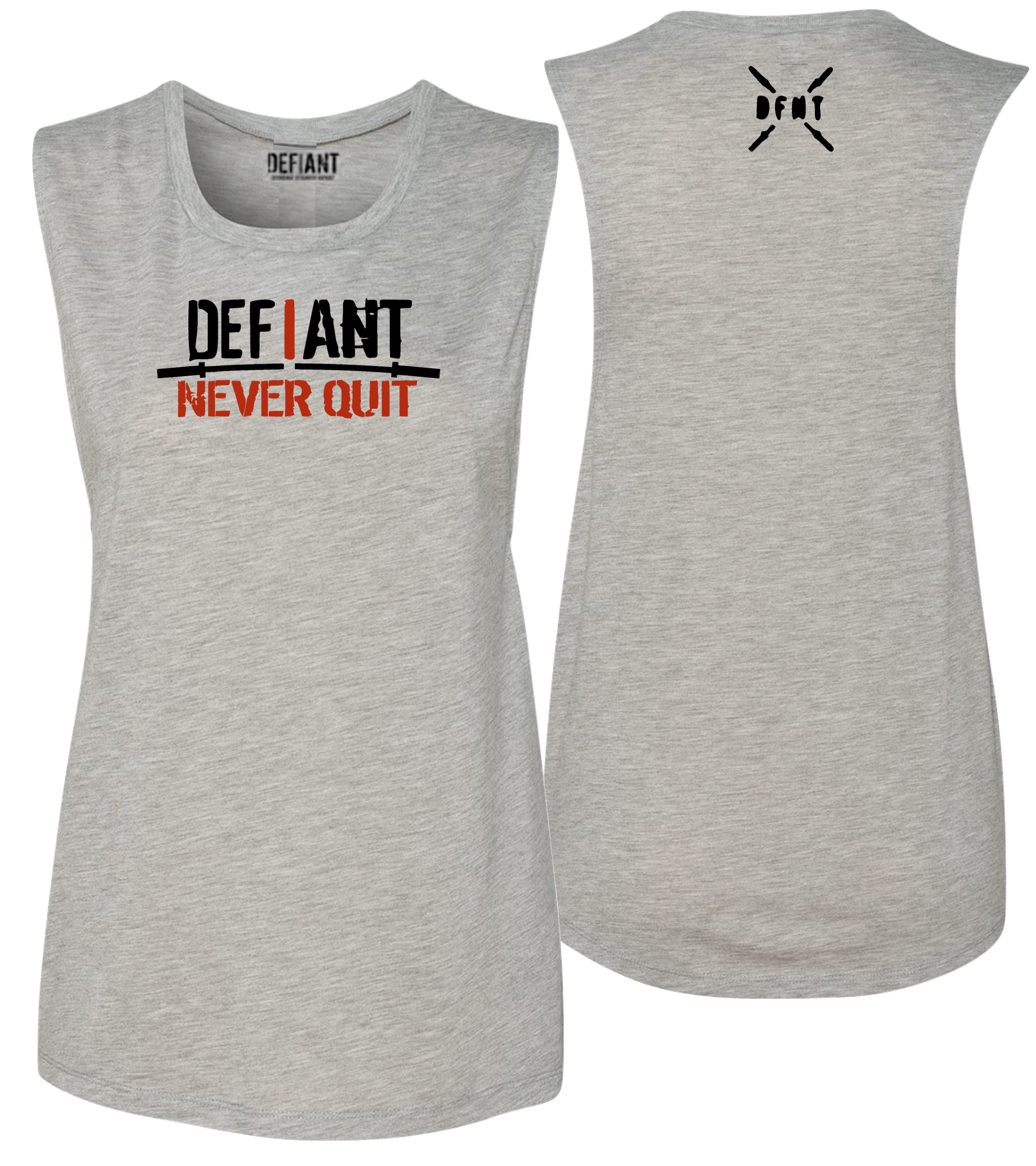 New - "I NEVER QUIT" - Women's Muscle Tank