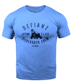 Load image into Gallery viewer, NEW ROYAL BLUE - DEFIANT SILVERBACK LIFTING CLUB TSHIRT
