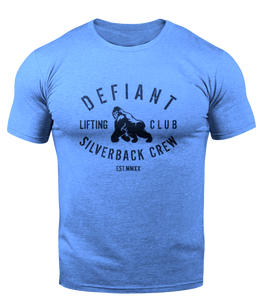 NEW ROYAL BLUE - DEFIANT SILVERBACK LIFTING CLUB TSHIRT