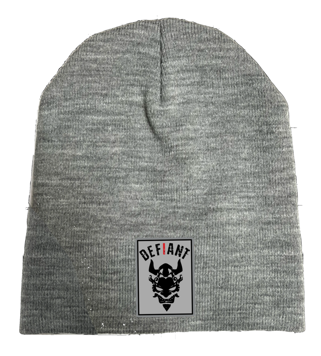 CLASSIC BEANIE HAT - with DEFIANT CONQUER TEXTURED TWILL EMBLEM ...