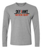 Load image into Gallery viewer, NEW - 2 COLOR - &quot;I NEVER QUIT&quot; - LONG SLEEVE T - LIMITED RUN
