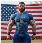Load image into Gallery viewer, NEW ROYAL BLUE - DEFIANT SILVERBACK LIFTING CLUB TSHIRT
