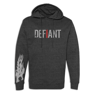 "ATTACK THE BAR" MIDWEIGHT HOODIE - CHARCOAL