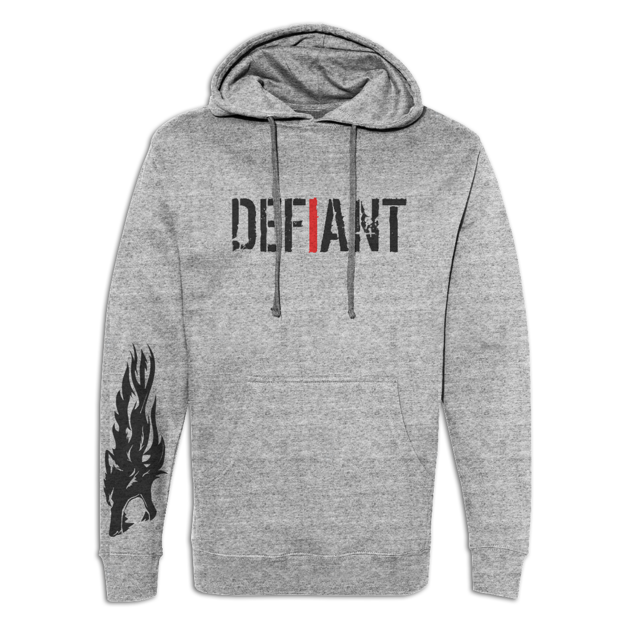 "ATTACK THE BAR" MIDWEIGHT HOODIE - HEATHER GRAY