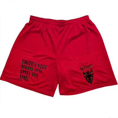 Load image into Gallery viewer, Conquer Your Demons Mesh Shorts
