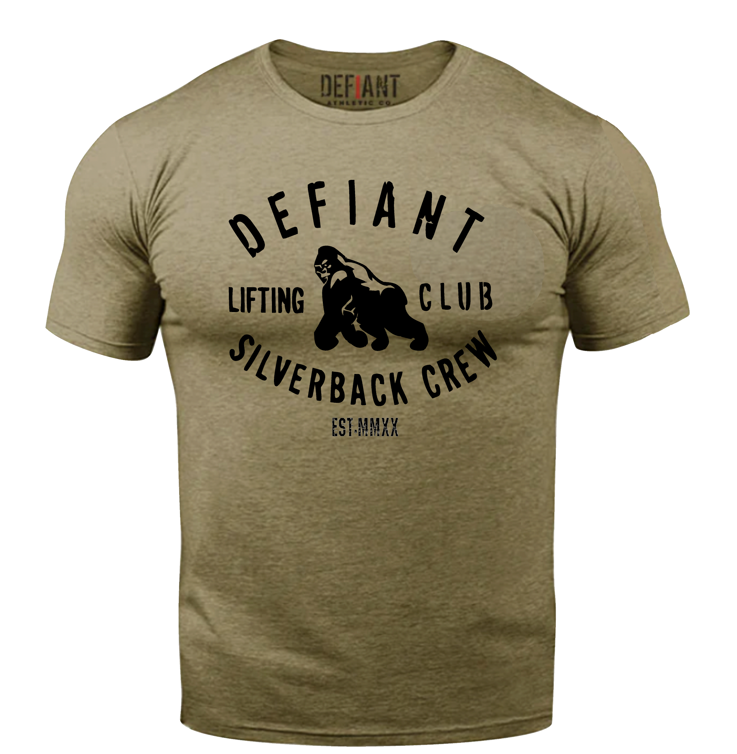 DEFIANT SILVERBACK CREW LIFTING CLUB - sizes Sm to 4xl – Defiant Athletic Co