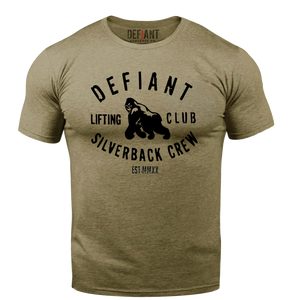 DEFIANT SILVERBACK CREW LIFTING CLUB - sizes up to 4XL