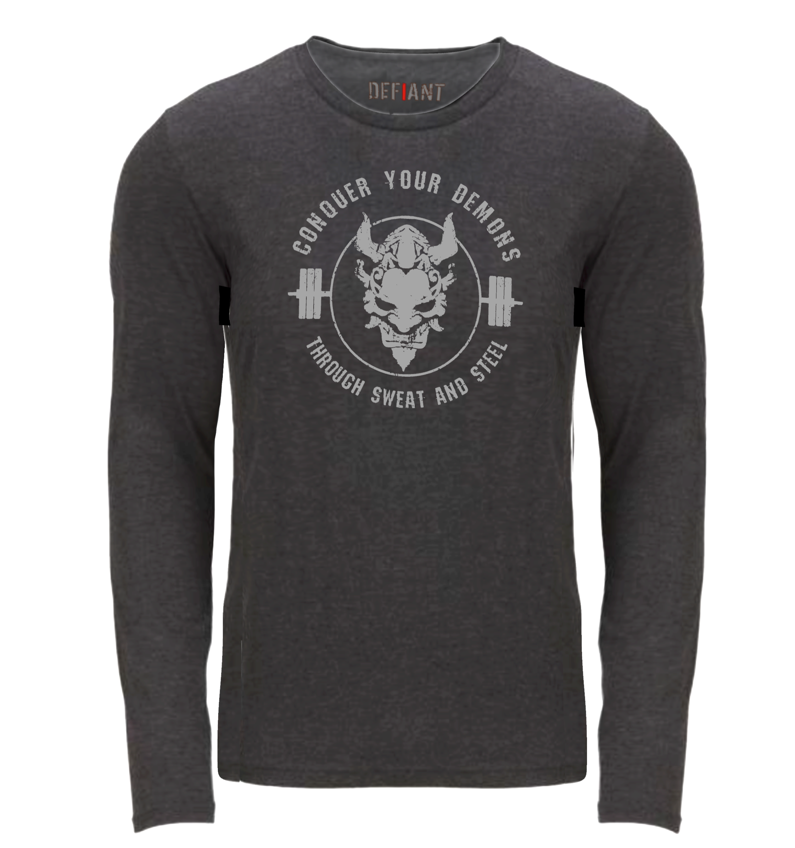 CONQUER YOUR DEMONS - LONG SLEEVE T - ANTIQUE BLACK - LIMITED RUN!