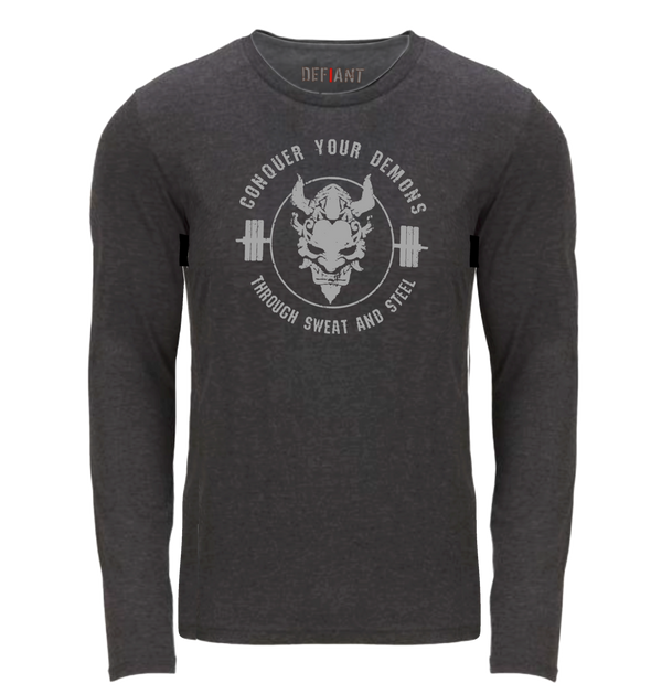 Load image into Gallery viewer, ATTACK THE BAR - LONG SLEEVE T - HEATHER GRAY - LIMITED RUN!
