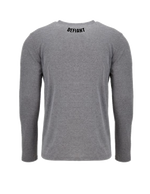 Load image into Gallery viewer, CONQUER YOUR DEMONS - LONG SLEEVE T - HEATHER GRAY - LIMITED RUN!
