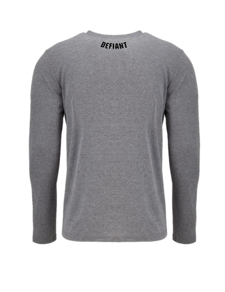 CONQUER YOUR DEMONS - LONG SLEEVE T - HEATHER GRAY - LIMITED RUN!