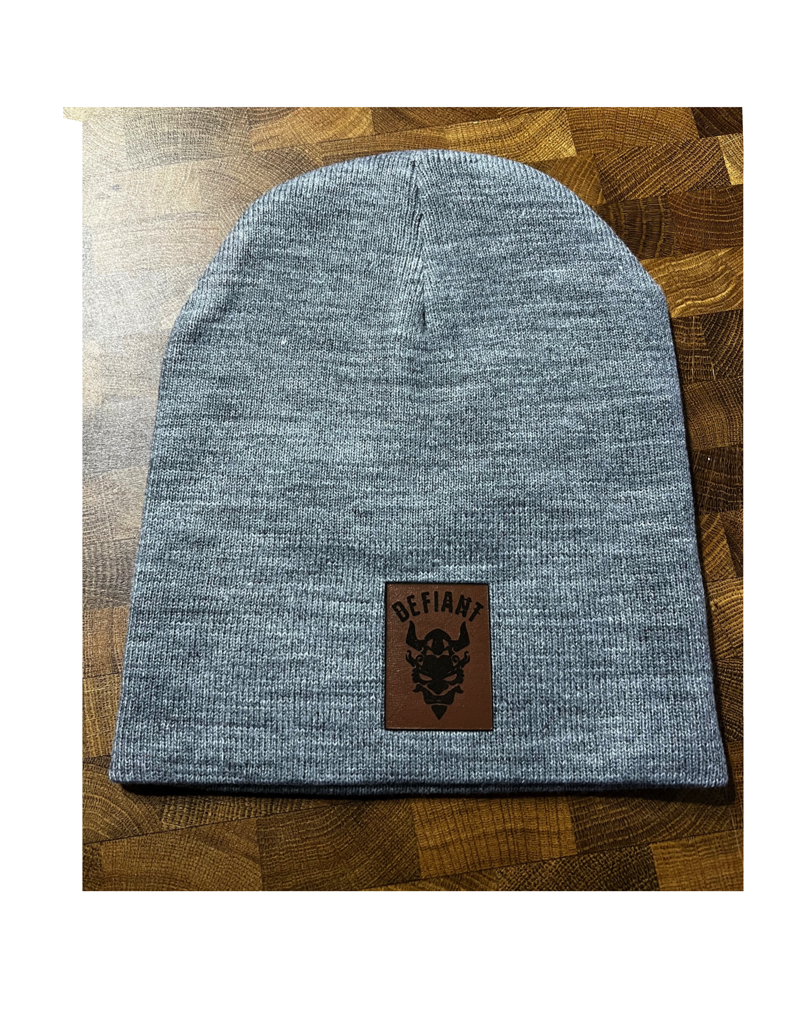 CLASSIC BEANIE HAT - with DEFIANT LEATHER PATCH - IS HERE!
