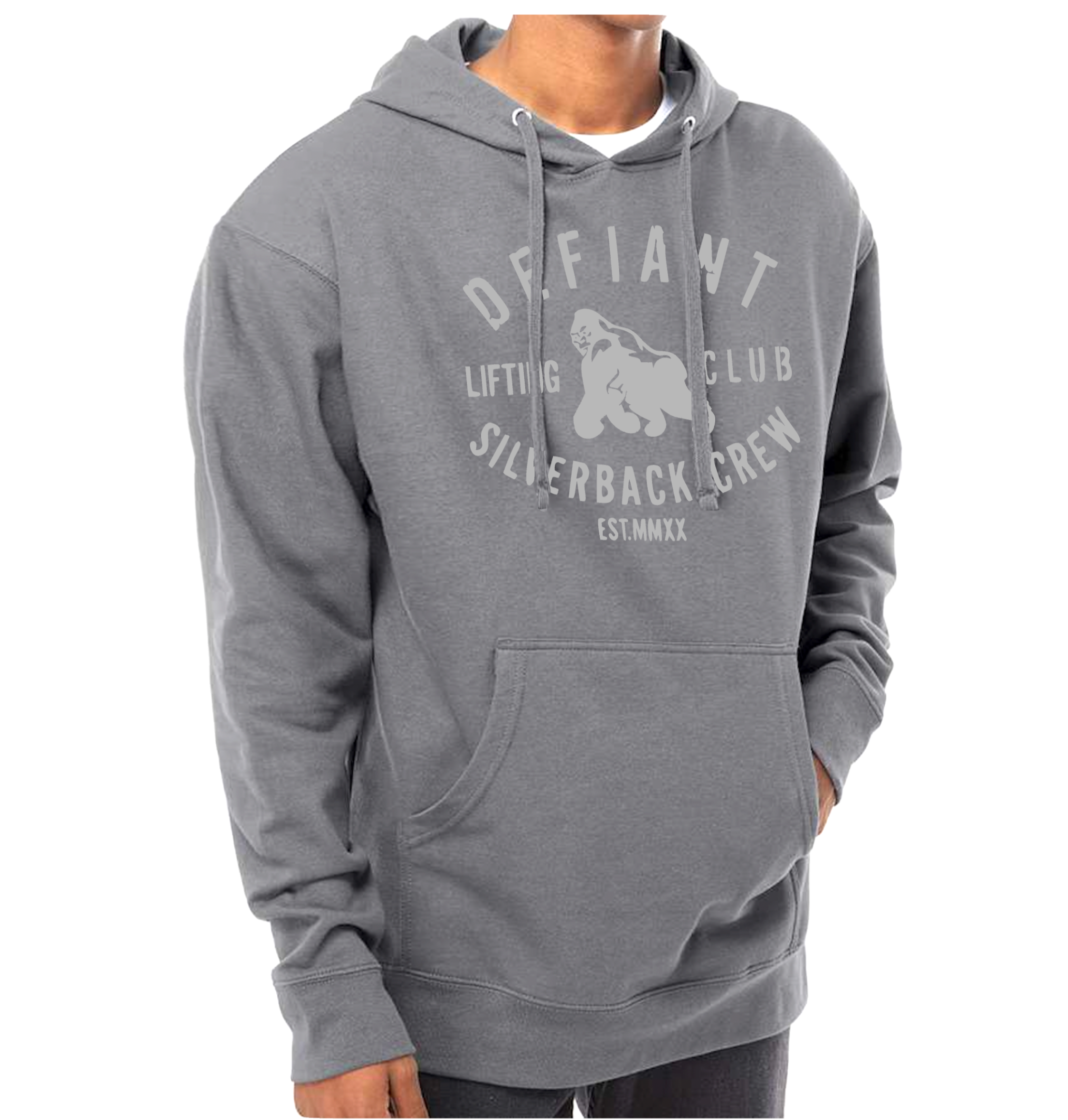 NEW - SILVER SILVERBACK MIDWEIGHT HOODIE - GUNMETAL GRAY - LIMITED SIZES