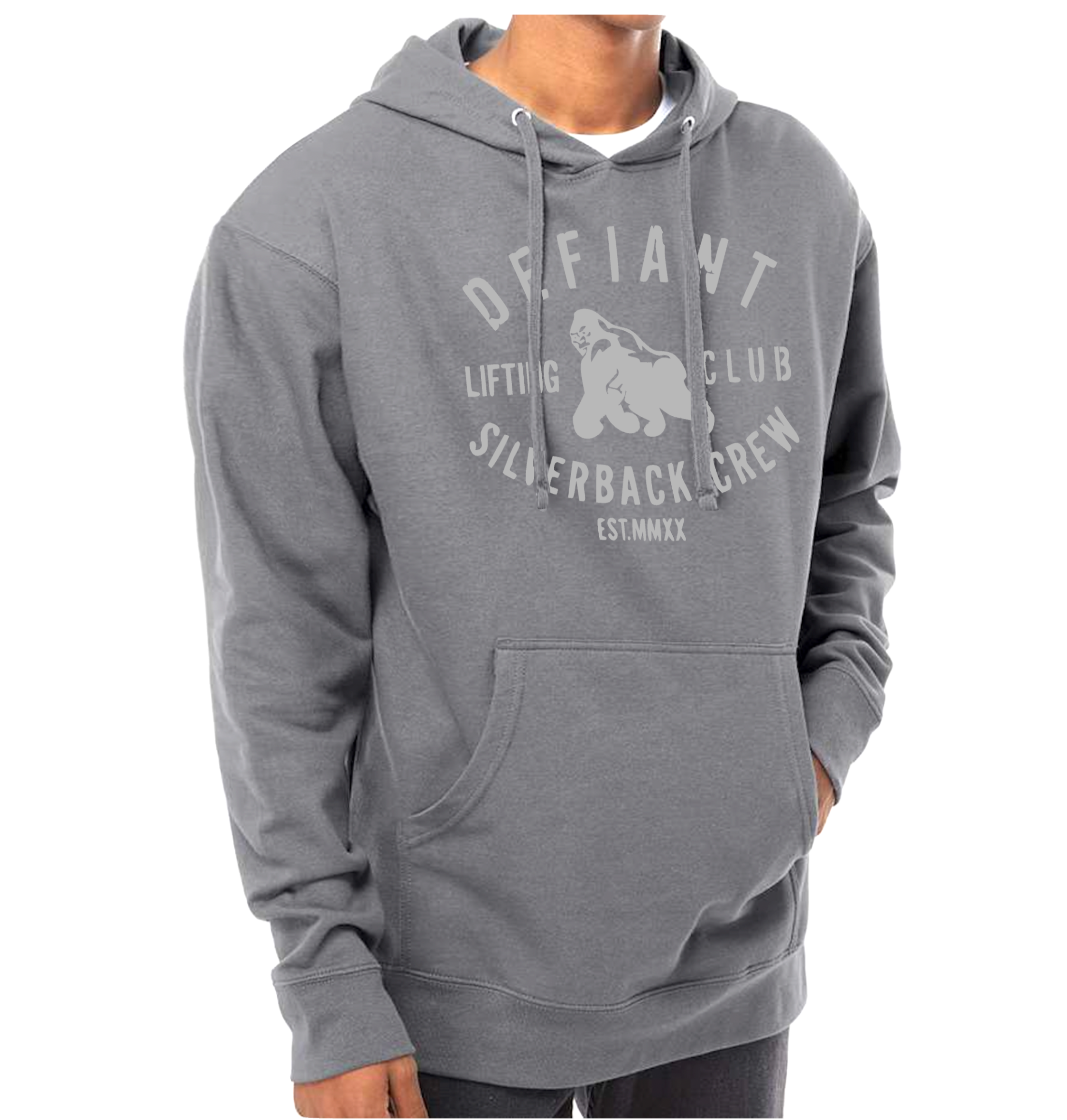 Silver online grey hoodie